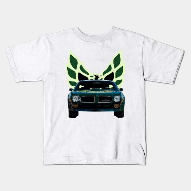 1973 Pontiac Firebird Trans AM Kids T-Shirt by Permages LLC